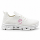 Tenis Charly Mujer 1043406 Slip On Running Gym Blanco Rosa