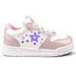 Tenis Yuyin Niña 26564 Con Luces Rosa Metálico 15-17.5