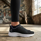 Tenis Charly 1043409 Mujer Deportivos Gym Negro Lila