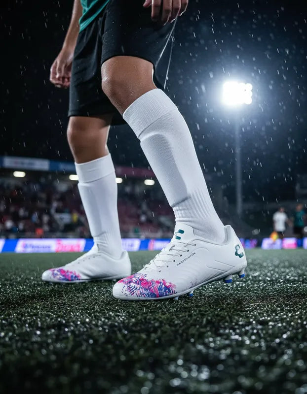 Tacos Fútbol Junior Charly 1098387 Fg Blanco Rosa 22-24.5