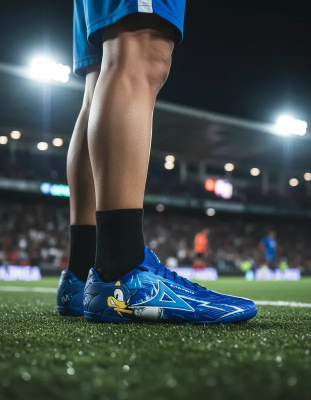 Tenis Futbol Rápido Hombre Pirma Sonic 3073 Turf Azules