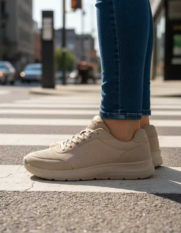 Tenis Casuales Hombre Quirelli 707701 Cómodos Taupe