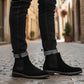 Botines Chelsea Hombre Jeep Je1300 Casuales Gamuza Negro