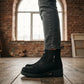 Botas Jeep Mujer 19060 Chelsea Piel Gamuza Negro Tacón
