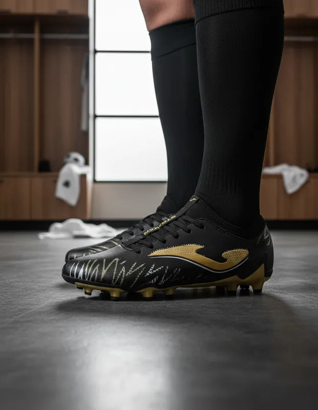 Tacos Fútbol Hombre Joma Stris2501fg Tachones Negro Oro