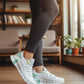 Tenis Training Mujer Pirma 1310 Gym Blanco Verde