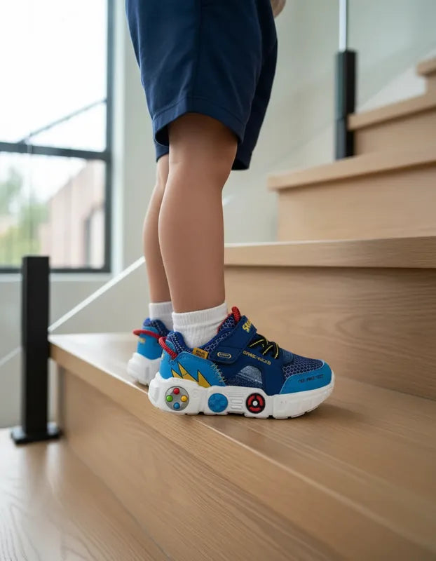 Tenis Skechers Niño 402262n Game Kicks Ligeros Azul 11-16