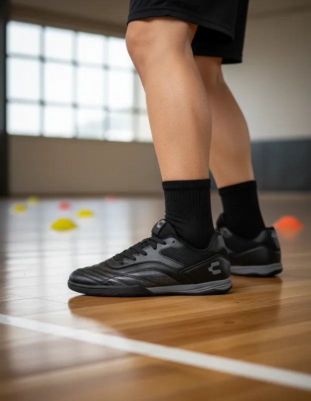 Tenis Fútbol Rápido Hombre Charly 1087311 Indoor Fut Sala Negros