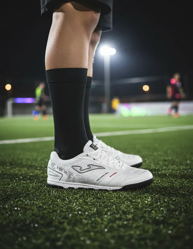 Tenis Fútbol Rápido Hombre Joma Munw2402tf Turf Piel Blancos
