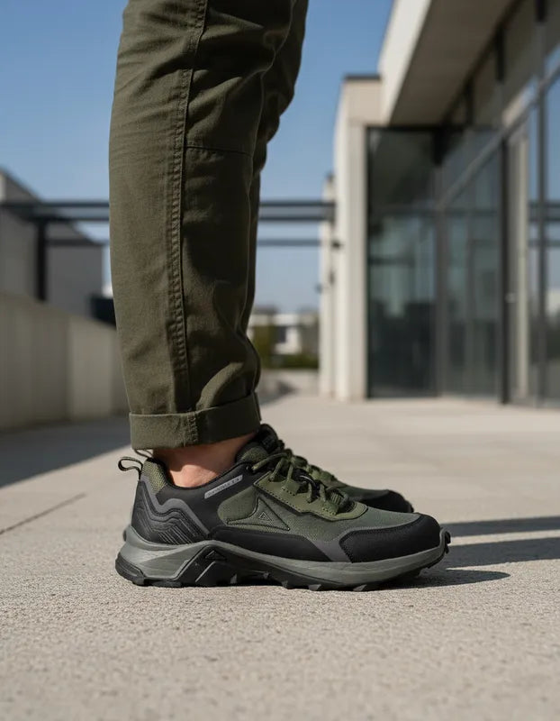 Tenis Outdoor Hombre Pirma 1315 Hiking Todo Terreno Verde