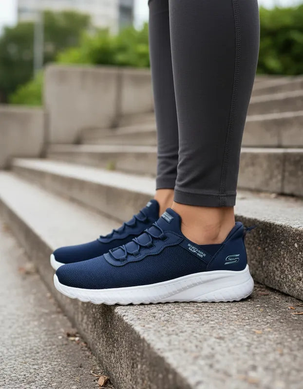 Tenis Skechers Mujer 117500 Bobs Squad Chaos Slip Ins Navy