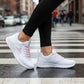 Tenis Pirma Mujer 248 Floating Run Gym Running Blanco Rosa