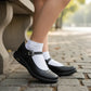 Zapato Escolar Niña Yuyin 25470 Flats Piel Negro 18-21