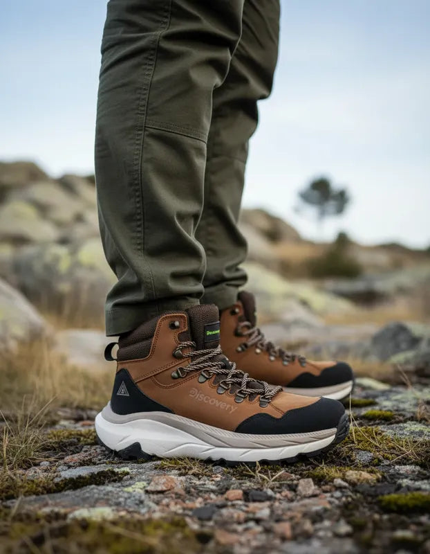 Botas Outdoor Hombre Discovery 2581 Hiking Piel Avellana