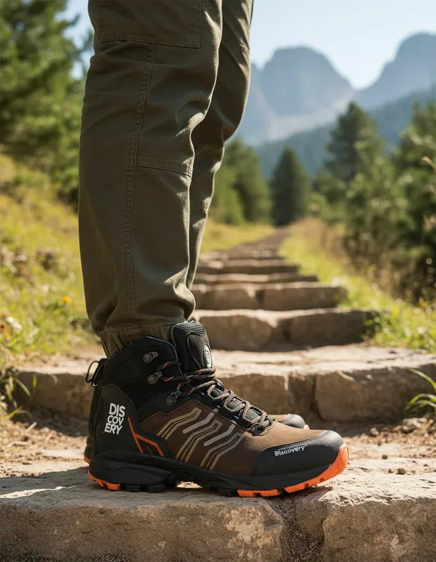 Botas Outdoor Hombre Discovery 2495 Piel Cafés Hiking