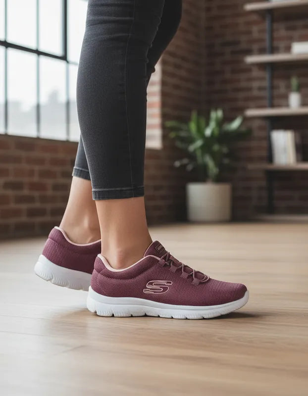 Tenis Skechers Mujer 10000mx Bobs Squad Memory Foam Mauve