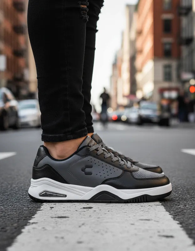 Tenis Urbanos Hombre Charly 1087705 Capsula Aire Negros