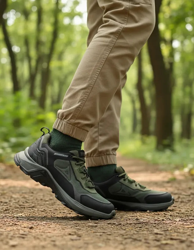 Tenis Outdoor Hombre Pirma 1315 Hiking Todo Terreno Verde