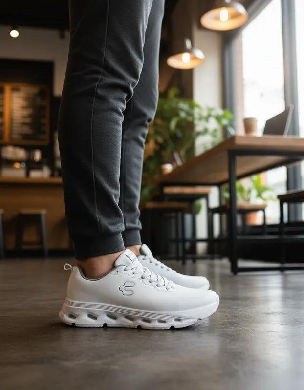 Tenis Deportivos Hombre Charly 1087720 Running Gym Blancos
