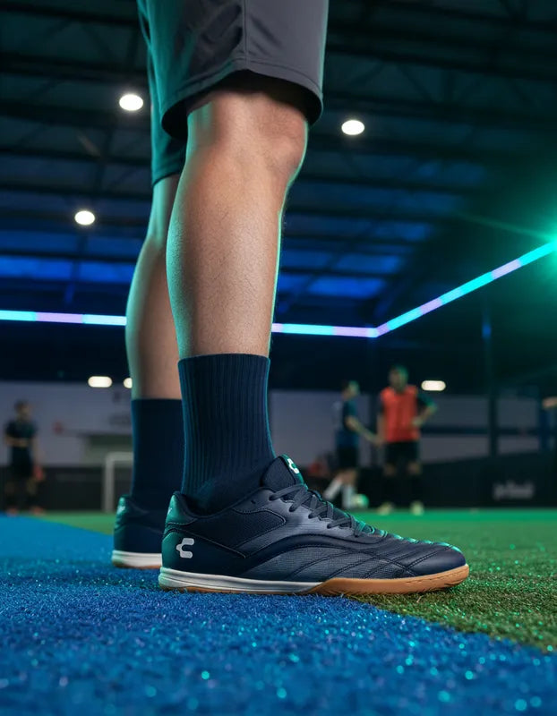Tenis Fútbol Rápido Hombre Charly 1087311 Indoor Azul Navy