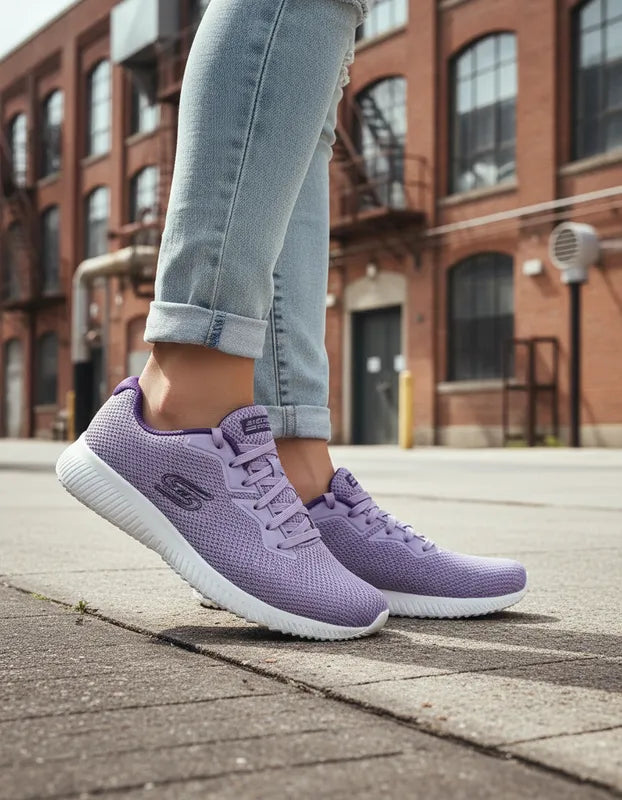 Tenis Skechers Mujer 10008mx Bobs Sport Memory Foam Lavand