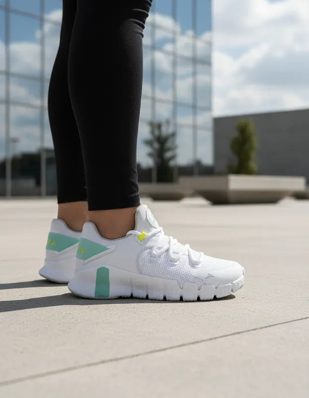 Tenis Training Mujer Pirma 1310 Gym Blanco Verde