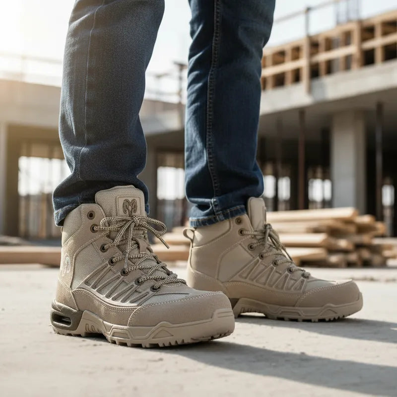 Botas Trabajo Hombre Ram 9588 Casquillo Capsula Aire Beige