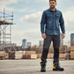 Bota Industrial Hombre Goodyear Gy-101 Piel Casquillo Azul