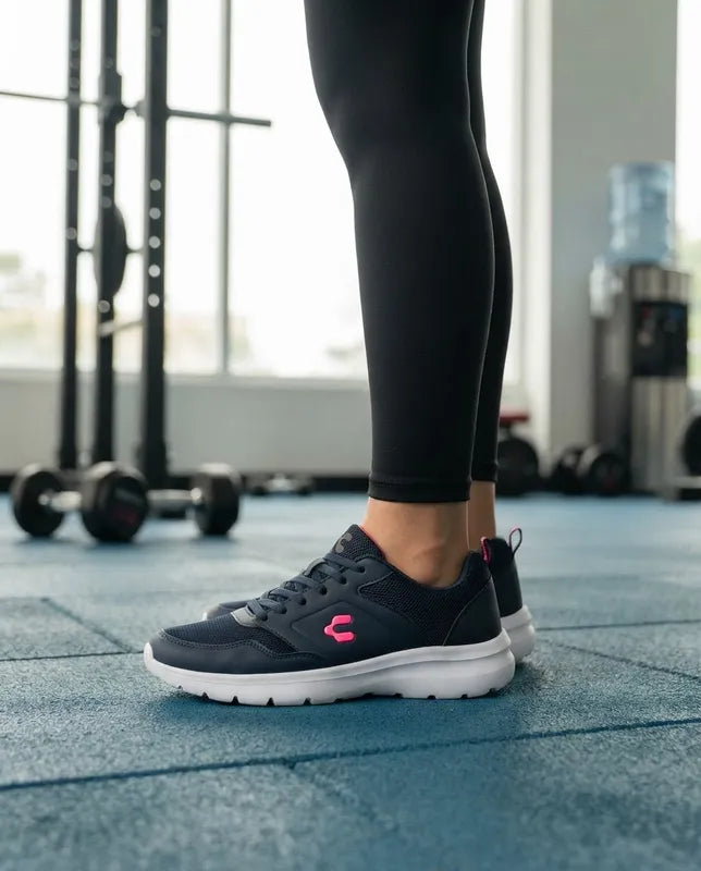 Tenis Charly Mujer 1043405 Running Gym Marino Rosa