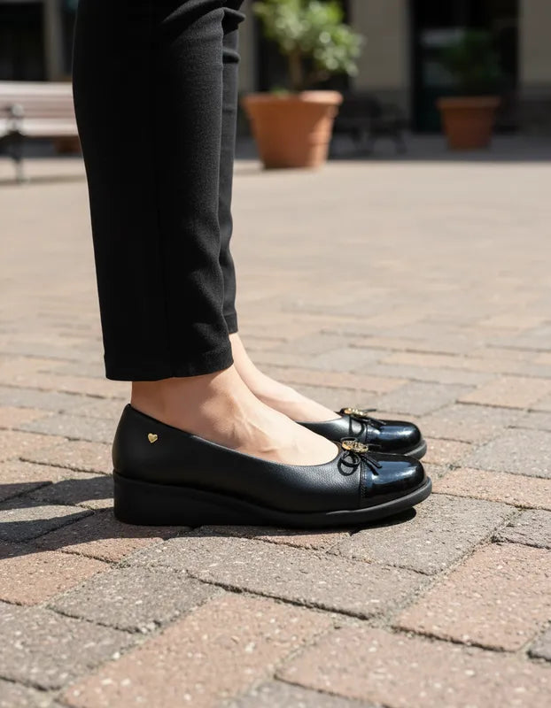 Zapatos Confort Mujer Hush Puppies Hp01953 Piel Negro