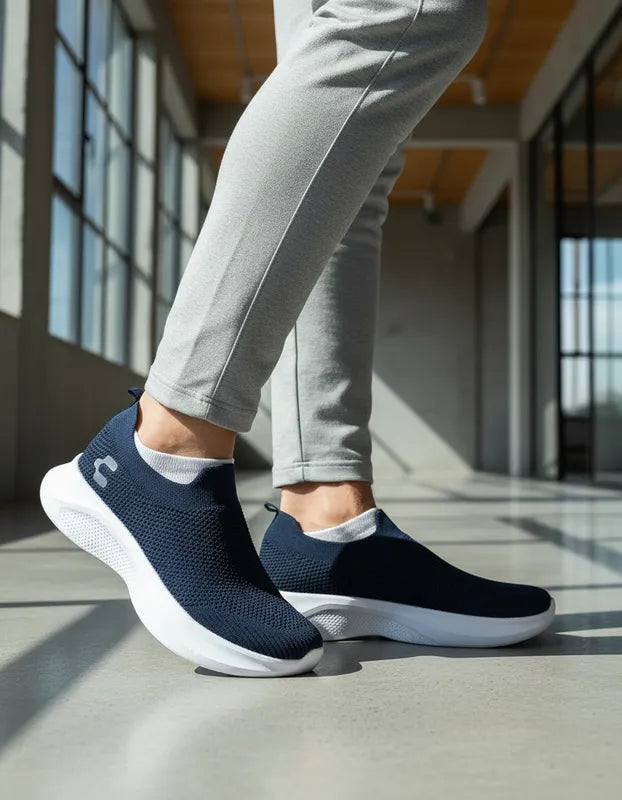 Tenis Casuales Hombre Charly 1086226 Slip On Azul Marino