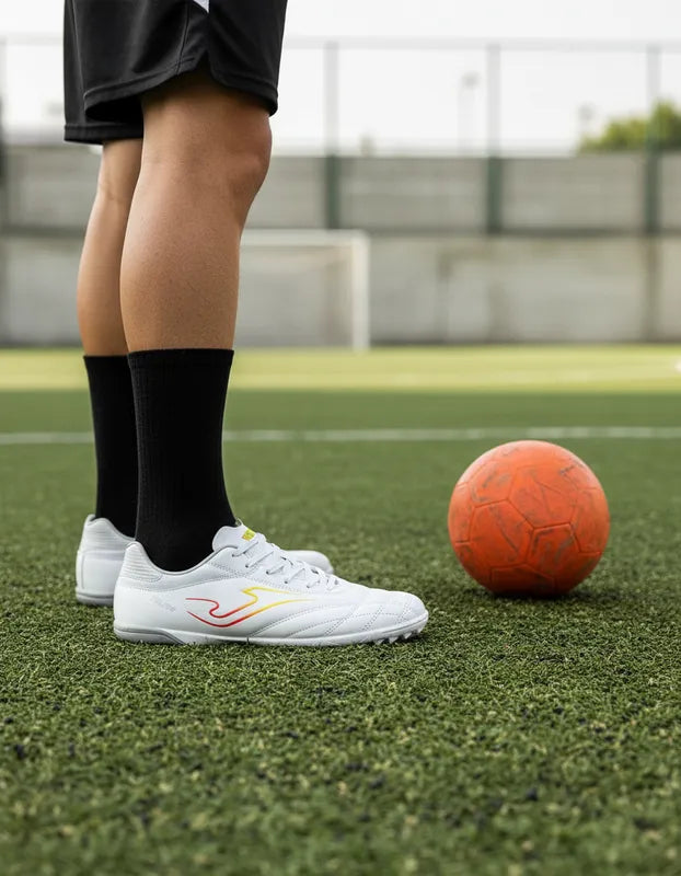 Tenis Fútbol Rápido Hombre Joma Tolvw2602tf Turf Blancos