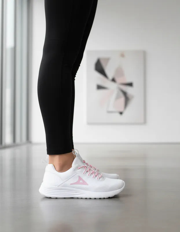 Tenis Pirma Mujer 248 Floating Run Gym Running Blanco Rosa