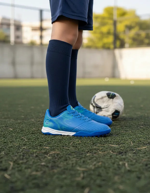 Tenis Fútbol Rápido Niño Charly 1065303 Turf Azules 15-21
