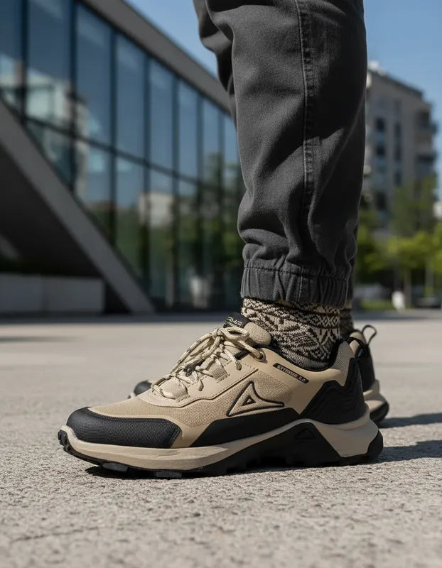Tenis Outdoor Hombre Pirma 1315 Hiking Todo Terreno Beige