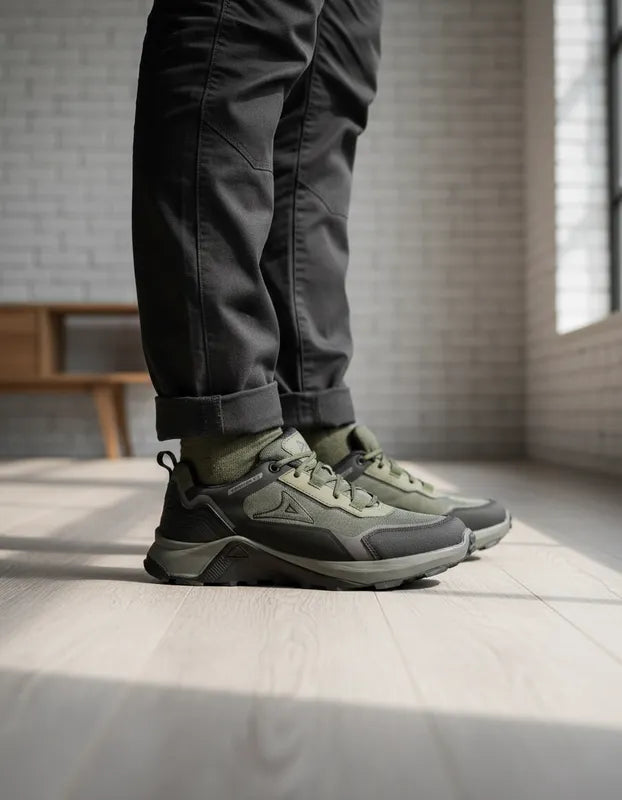 Tenis Outdoor Hombre Pirma 1315 Hiking Todo Terreno Verde