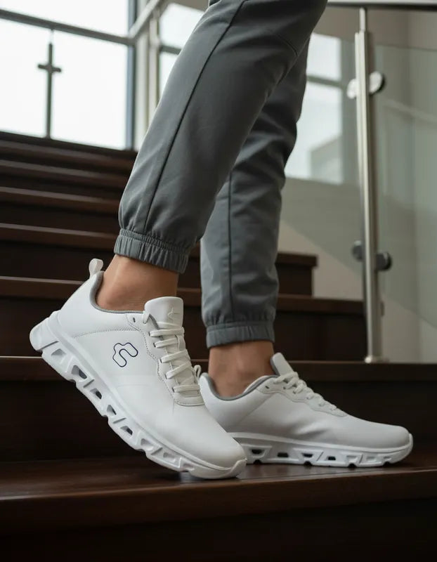 Tenis Deportivos Hombre Charly 1087719 Gym Running Blancos