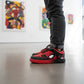 Tenis Spiderman Niño 3050 Contactel Rojo Negro 16-21