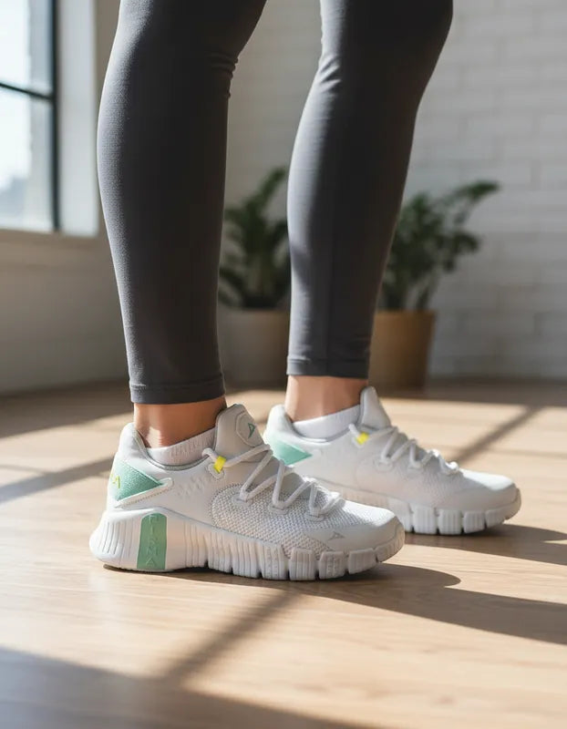 Tenis Training Mujer Pirma 1310 Gym Blanco Verde