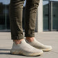 Tenis Hombre Charly 1086419 Walking Beige Slip On Casuales