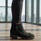 Botas Jeep Mujer 19060 Chelsea Piel Gamuza Negro Tacón