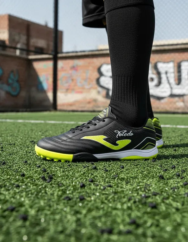 Tenis Fútbol Junior Joma Tojw2601tf Turf Negros 22-24.5