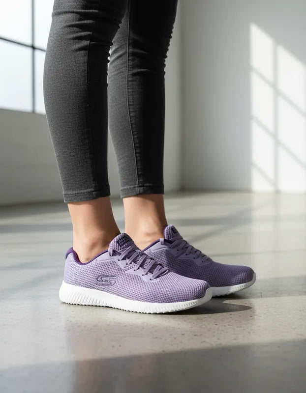 Tenis Skechers Mujer 10008mx Bobs Sport Memory Foam Lavand