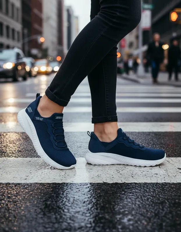 Tenis Skechers Mujer 117500 Bobs Squad Chaos Slip Ins Navy