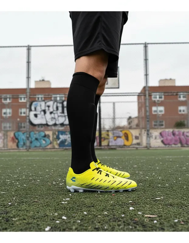 Tacos Fútbol Hombre Charly 1087414 Tachones Amarillo Azul