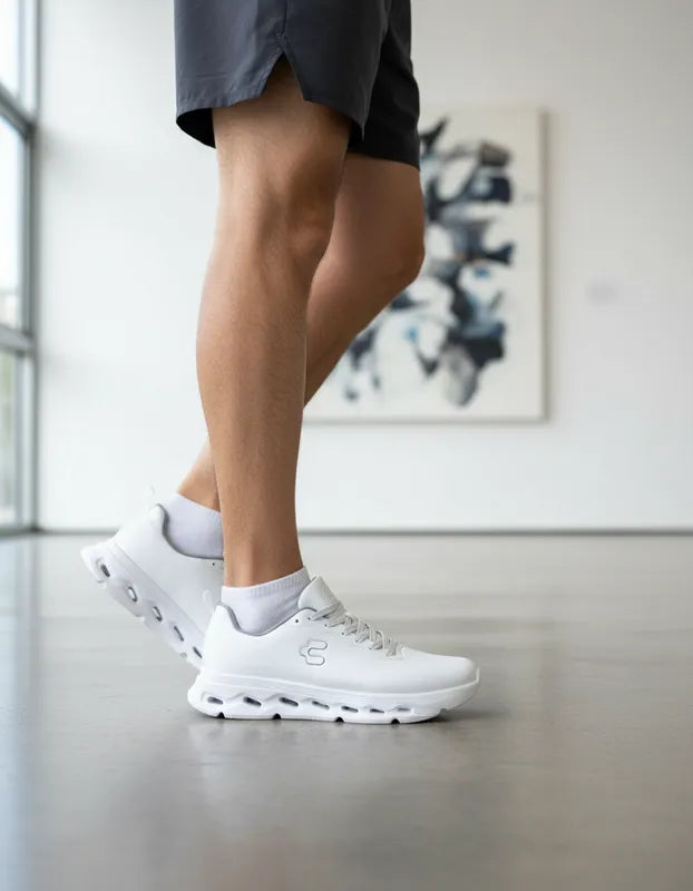 Tenis Deportivos Hombre Charly 1087720 Running Gym Blancos