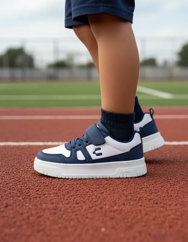 Tenis Casual Niño Charly Kids 1065613 Marino Blanco 15-21
