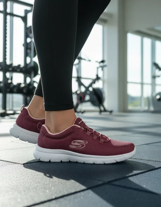 Tenis Skechers Mujer 10000mx Bobs Squad Memory Foam Mauve