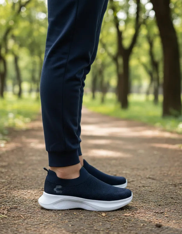 Tenis Casuales Hombre Charly 1086226 Slip On Azul Marino