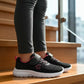 Tenis Niña Charly Kids 1065606 Ligeros Negro Fiusha 15-21